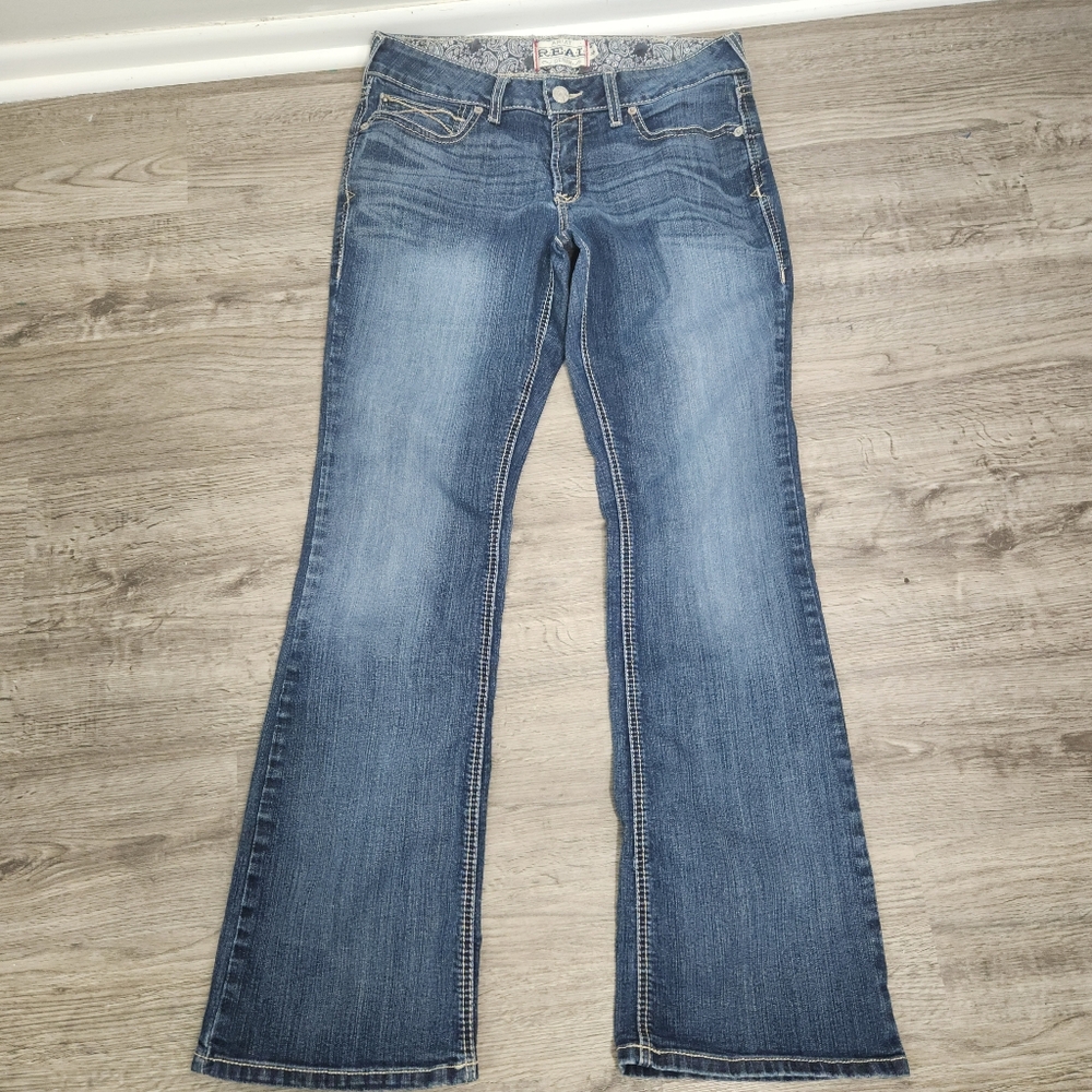 Ariat Real Denim Womens Jeans Size 32L  western Cowgirl Riding Rodeo - Picture 13 of 13